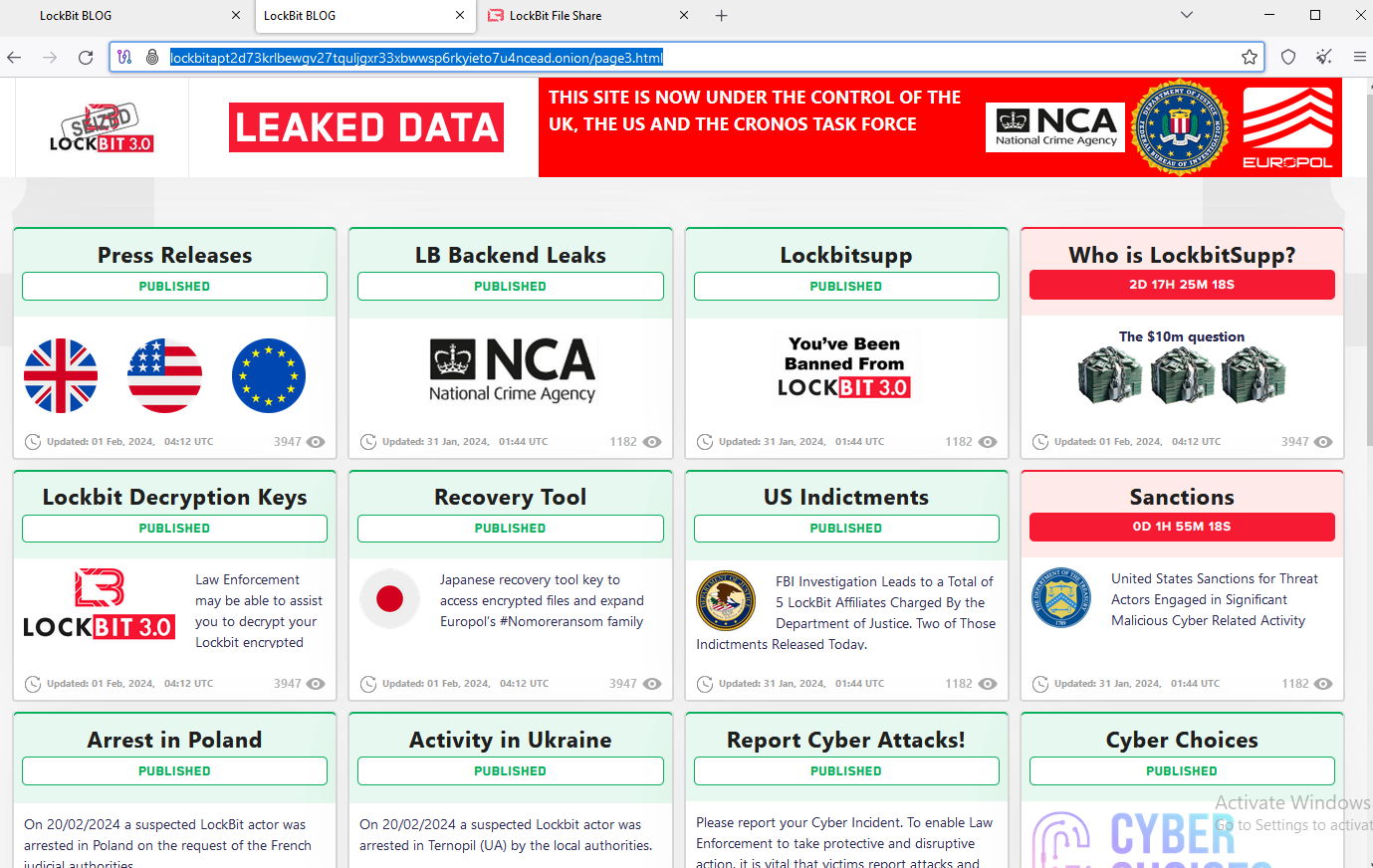 Feds Seize LockBit Ransomware Websites, Offer Decryption Tools, Troll Affiliates – Krebs on Security