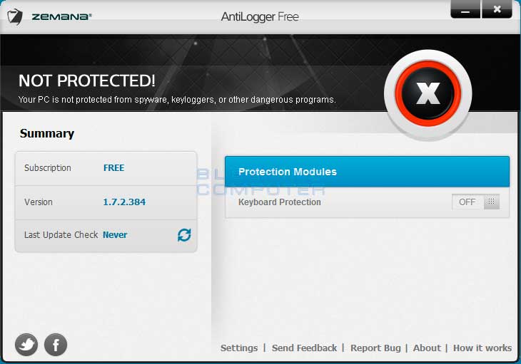 Download Zemana AntiLogger Free