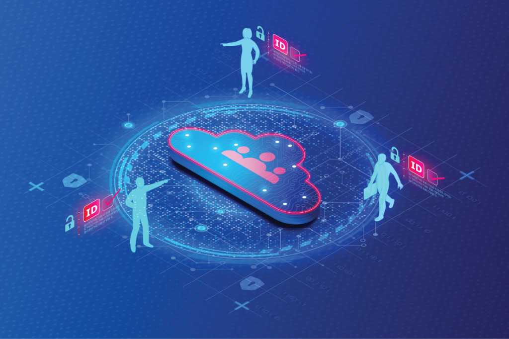 Identity-as-a-Service and Identity and Access Management Concept - IDaaS and IAM - Technology that Allows Users to Use Identity Management and Authentication Services from the Cloud - 3D Illustration