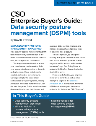 Download our data security posture management (DSPM) enterprise buyer’s guide