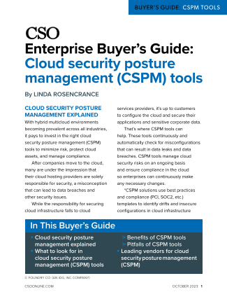 Download our cloud security posture management (CSPM) buyer’s guide