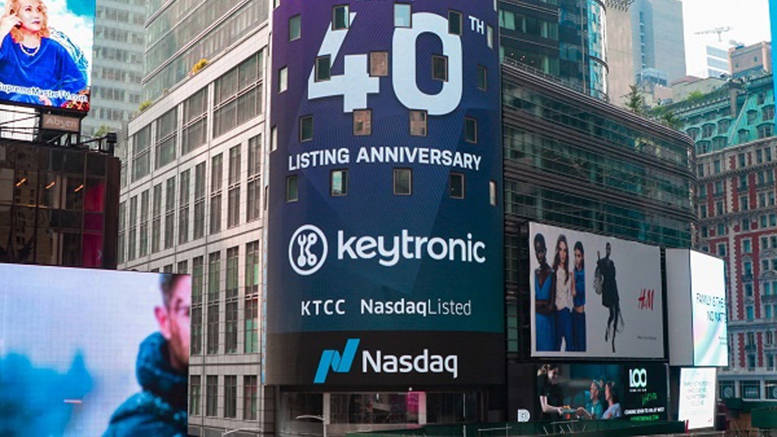 Keytronic on NASDAQ sign