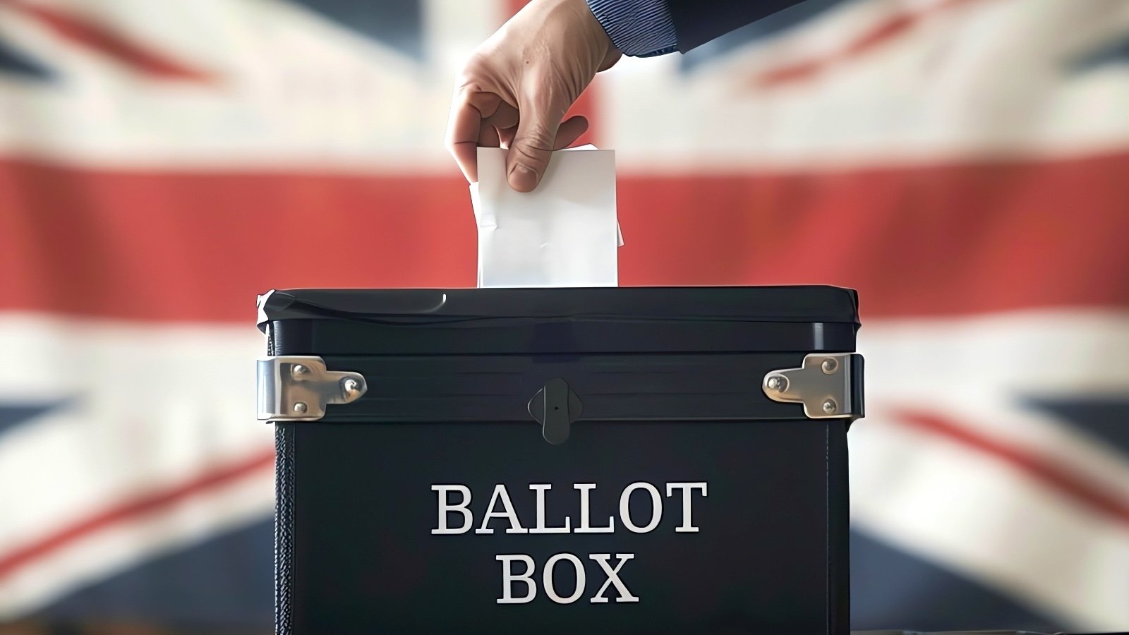 Ballot box vote UK