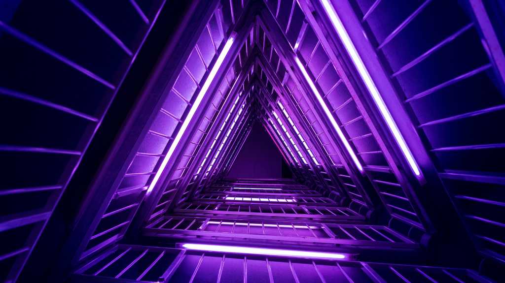 purple triangles