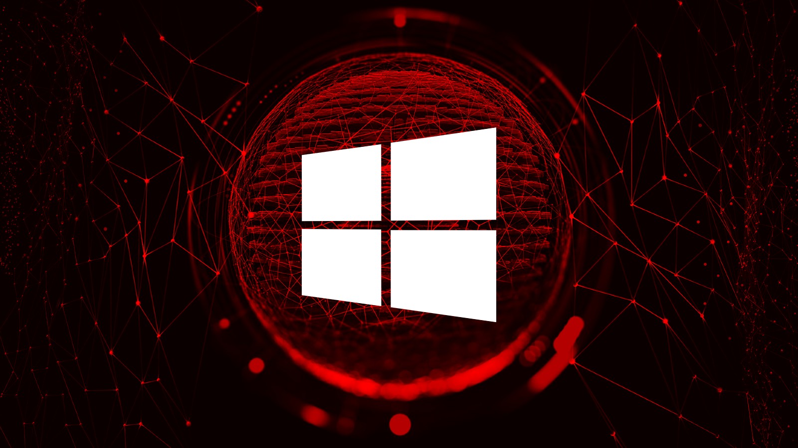 Windows on red symbol